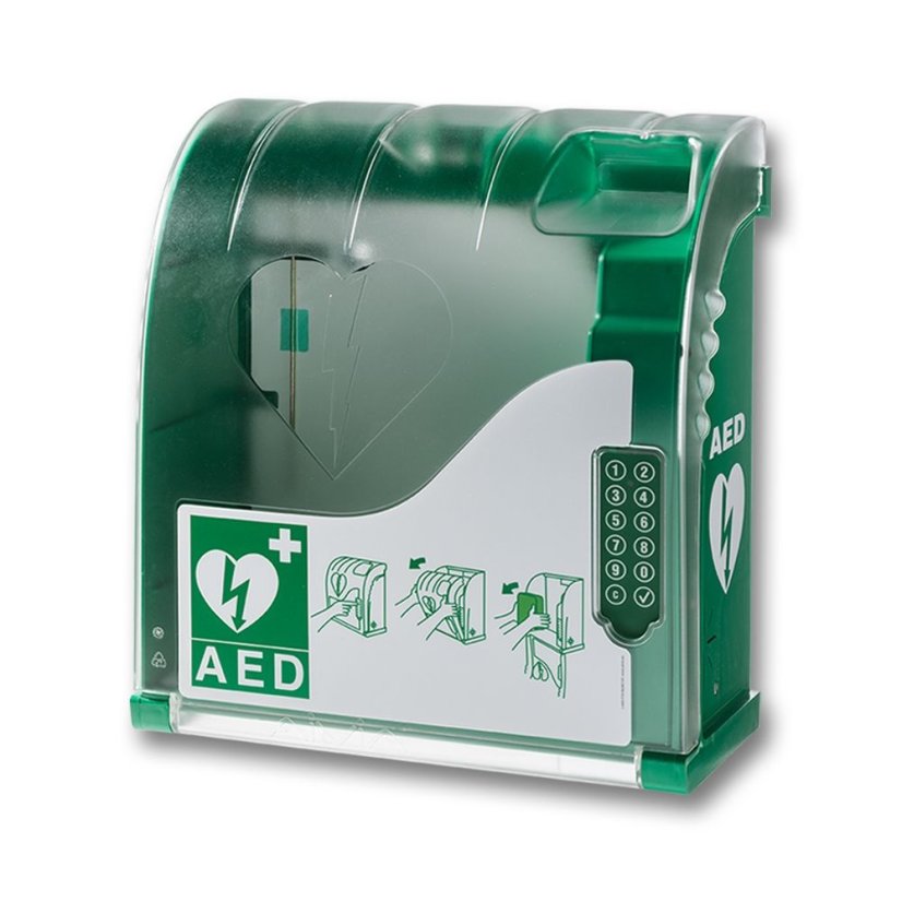 AIVIA 210 OUTDOOR - AED skříňka s alarmem, kódovým zámkem, vyhříváním, trafem