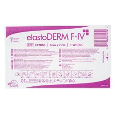 ELASTODERM F-IV transparentní filmové krytí 6 x 7 cm s výřezem