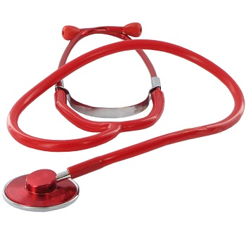 Fonendoskop jednostranný, standardní - Barva: RED (červená)