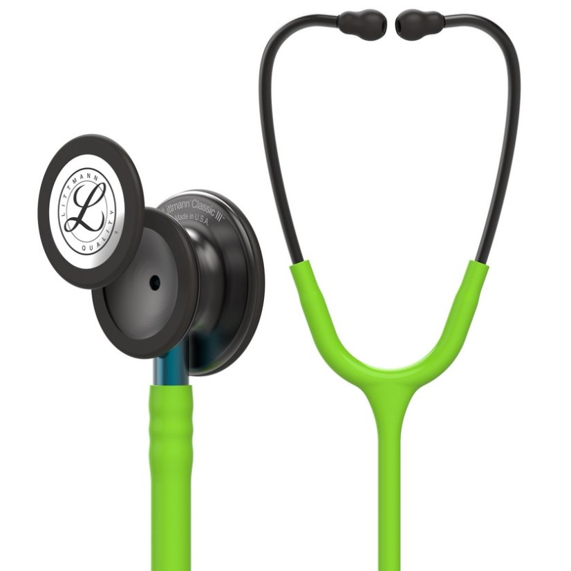 Stetoskop Littmann Classic III - Barva: LIME & SMOKE (limetková & kouřový snímač)