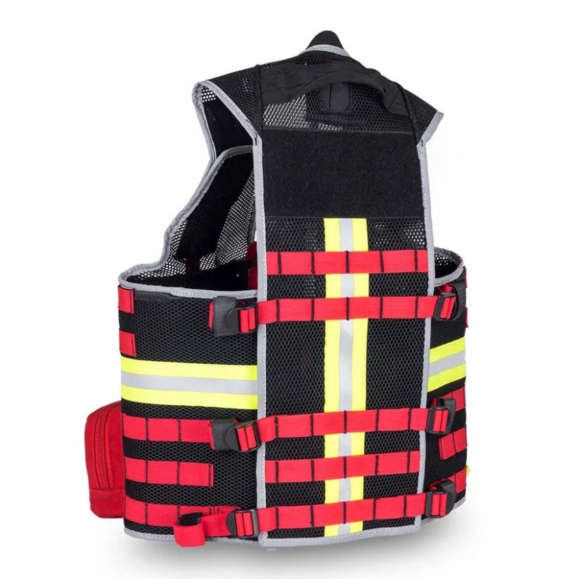 E-VEST'S - záchranářská vesta (přišité přední kapsy) - Velikost: S/M červená