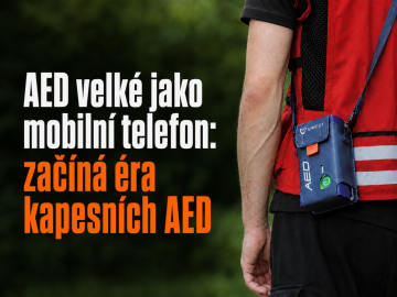 AED velké jako mobilní telefon: začíná éra kapesních AED