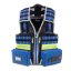 E-VEST'S - záchranářská vesta (přišité přední kapsy) - Velikost: S/M červená