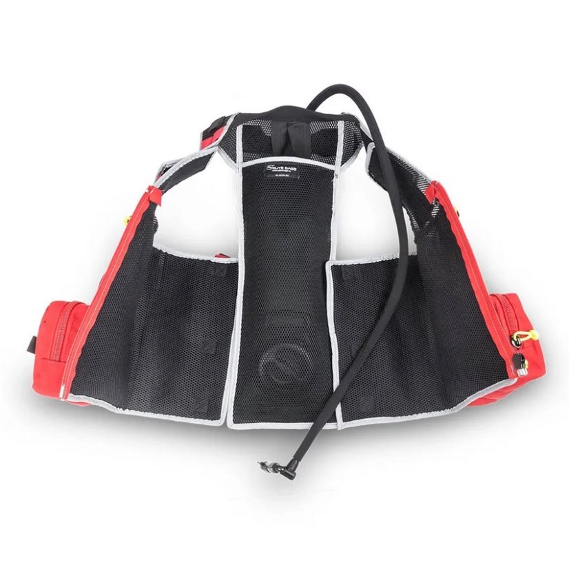 E-VEST'S - záchranářská vesta (přišité přední kapsy) - Velikost: S/M červená