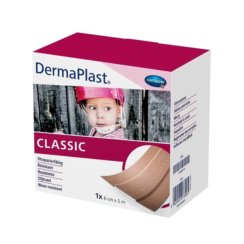 DermaPlast Classic - nedělená náplast 6 cm x 5 m