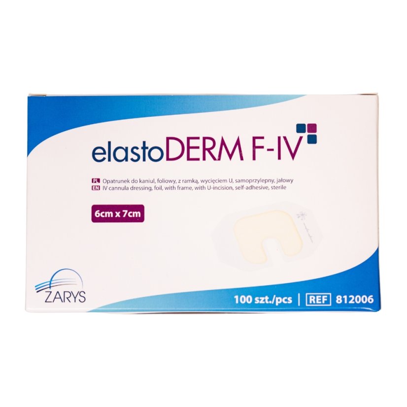 ELASTODERM F-IV transparentní filmové krytí 6 x 7 cm s výřezem