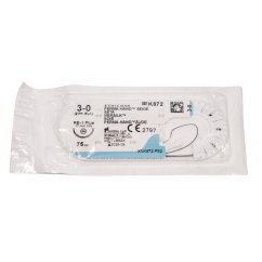 Ethicon PERMA - HAND 3-0, 75 cm černý s jehlou - 1 ks (šicí materiál)
