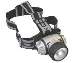 Čelová svítilna 1x LED dioda 1W