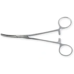 Hemostatické kleště Kelly, zahnuté, 16 cm Hemostatické kleště Kelly, zahnuté, 16 cm