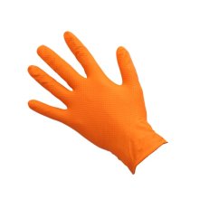 MERCATOR powergrip ORANGE - nitrilové zesílené rukavice (vel. M)