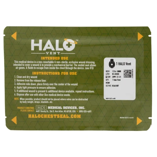 Halo VENT (IFAK) singlepack  - hrudní krytí s ventilem (1ks)