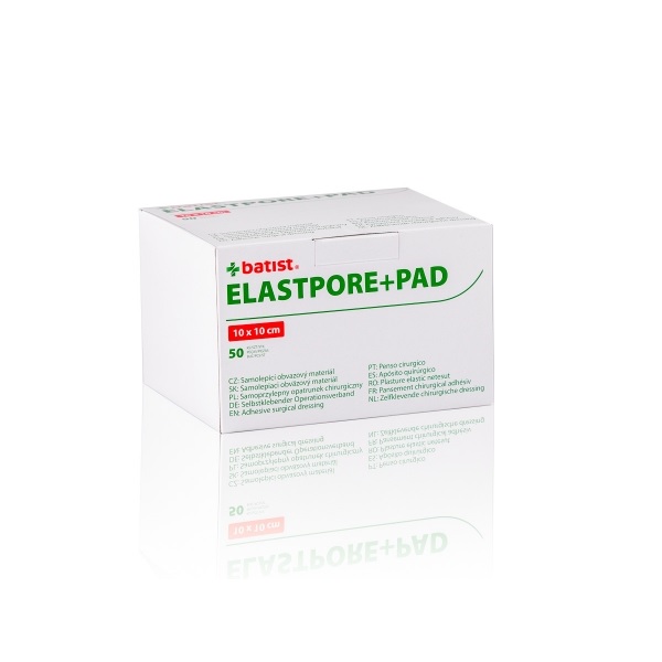 ELASTPORE+PAD - sterilní krytí na rány - Rozměry: 10 cm x 10 cm
