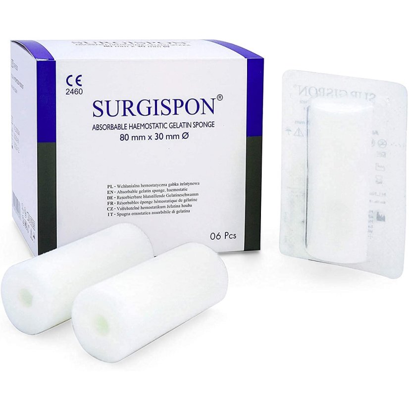 SURGISPON Tampony 80 x 30 mm
