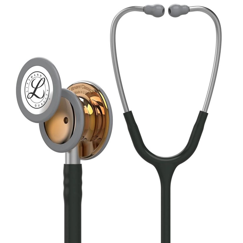 Stetoskop Littmann Classic III - Barva: BLACK & HIGH POLISH COPPER (černá & leštěný měděný snímač)