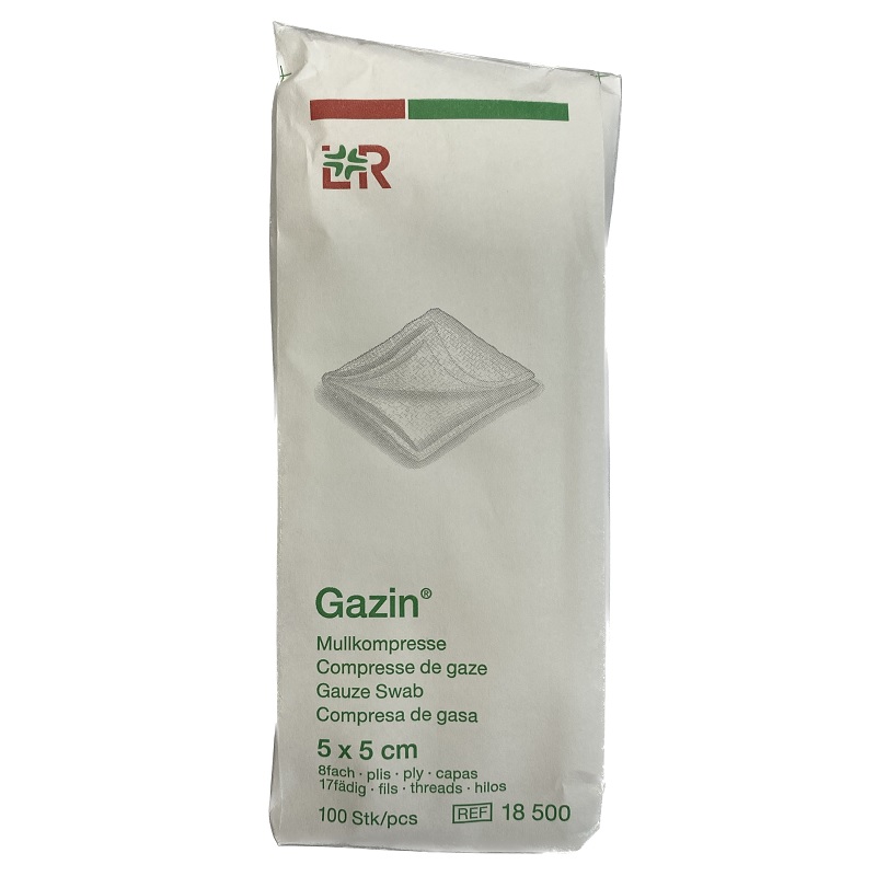 Gazin - gázový kompres nesterilní (100 ks)