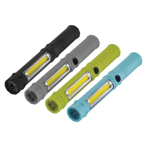 COB LED + LED ruční svítilna