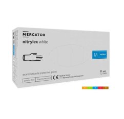 NITRYLEX Classic White - nitrilové rukavice 100 ks