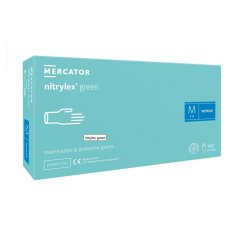 Mercator Nitrylex GREEN  - 100 ks -  nitrylové vyšetřovací rukavice