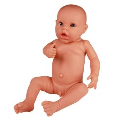 Figurína novorozence pro nácvik přebalování - chlapec