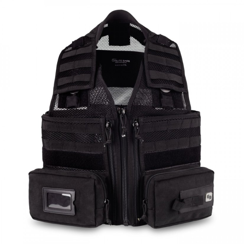E-VEST'S - záchranářská vesta (přišité přední kapsy) - Velikost: S/M červená