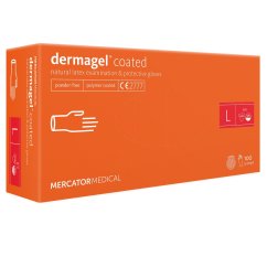 DERMAGEL Coated - latexové rukavice 100 ks