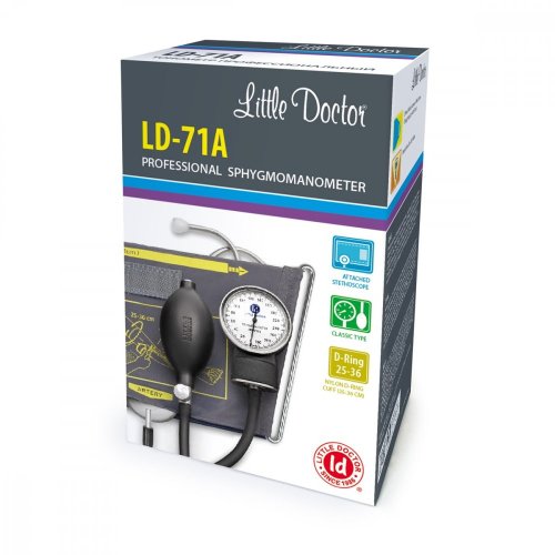 Aneroidní tlakoměr LD-71A s integrovaným fonendoskopem