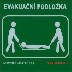 EVAKUAČNÍ PODLOŽKA - samolepka 7 x 7 cm