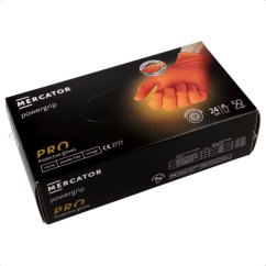 MERCATOR powergrip ORANGE - nitrilové zesílené rukavice (vel. M)