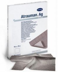 Atrauman AG 10 x 10 cm 10 ks mastné sterilní krytí se stříbrem