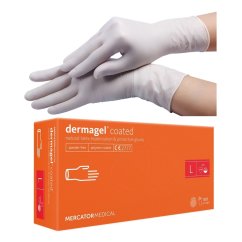 DERMAGEL Coated - latexové rukavice 100 ks