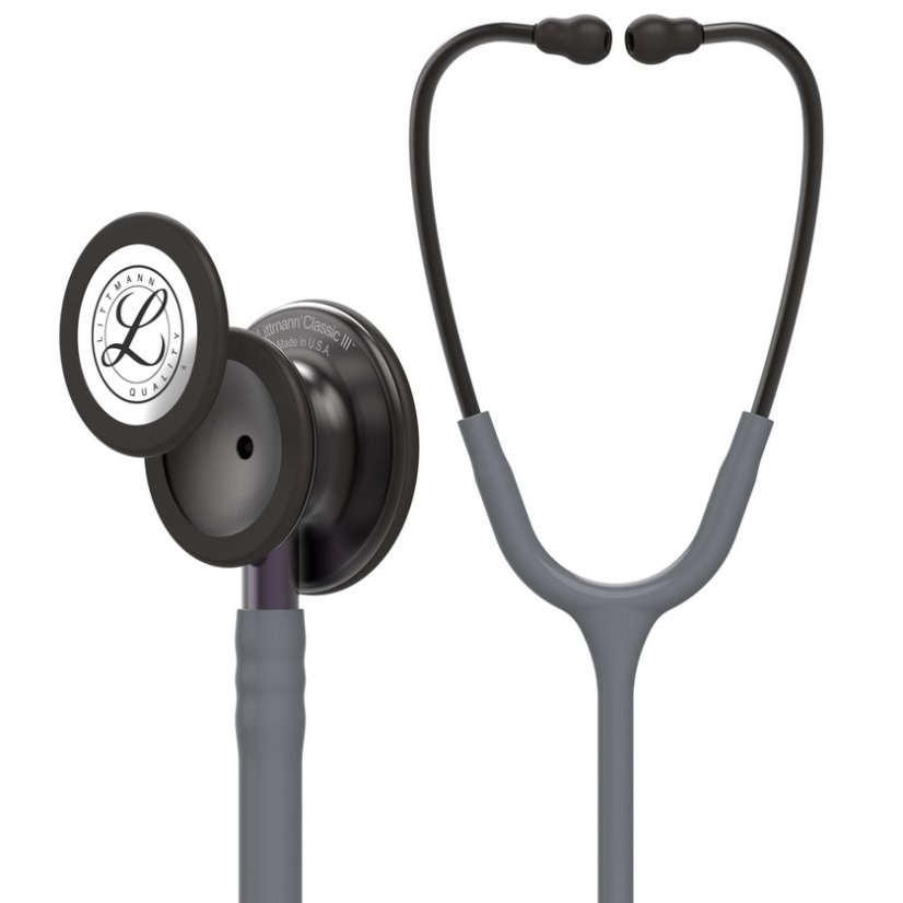 Stetoskop Littmann Classic III - Barva: GREY & SMOKE (šedá & kouřový snímač)