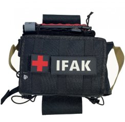 Nášivka Velcro 3D Medic Cross RED/BLACK 4 cm