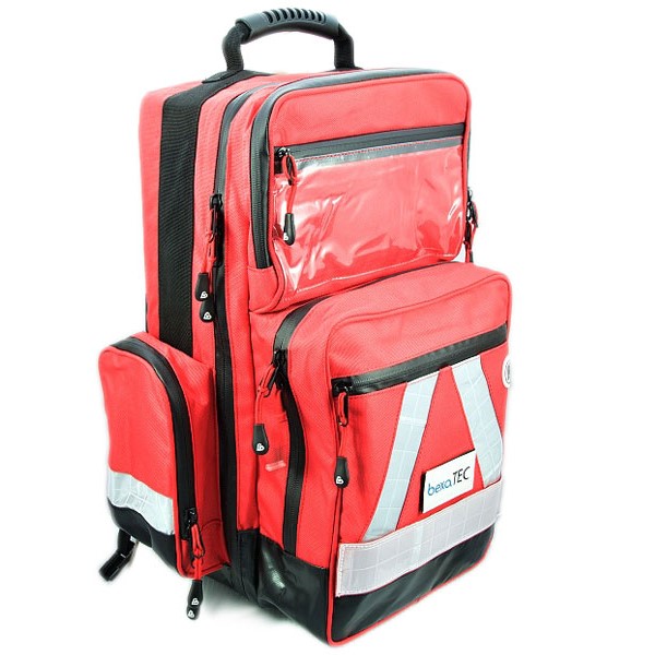 Batoh HERZmed WaterStop - vybavený PROFI - Barva: RED (červená)