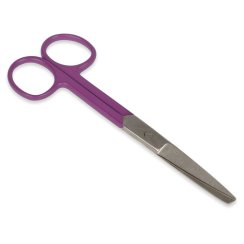 Nůžky rovné hrotnato-tupé 14 cm - fialové