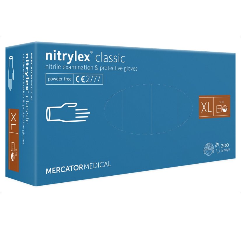 NITRYLEX Classic Blue - nitrilové rukavice 200 ks