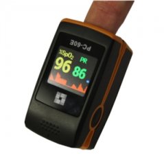 Prstový oxymetr Herzmed PC-60E + dětská sonda zdarma