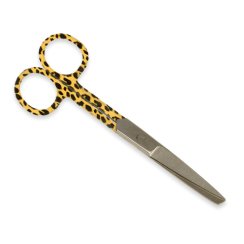 Nůžky rovné hrotnato-tupé 14 cm - leopard