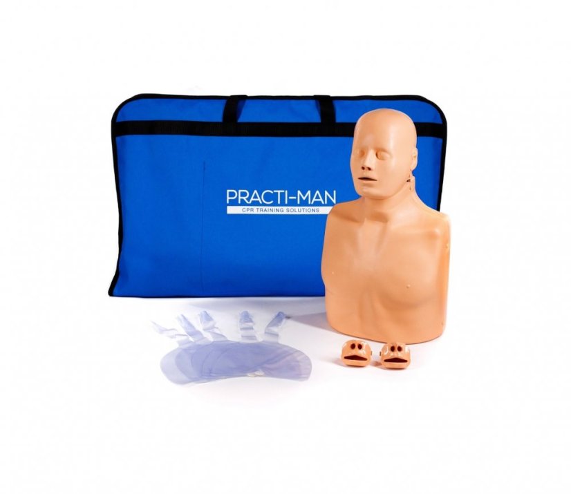 PRACTI-MAN ADVANCE - resuscitační figurína  2v1 (dospělý a dítě)