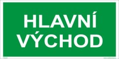 HLAVNÍ VÝCHOD - fotoluminiscenční tabulka 20 x 10 cm