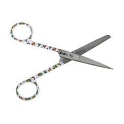 Nůžky rovné hrotnato-tupé 14 cm - housenky