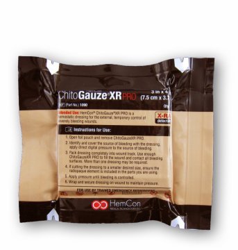Hemostatické gázy, krytí, granule, spreje