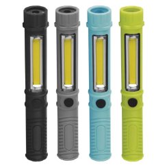 COB LED + LED ruční svítilna