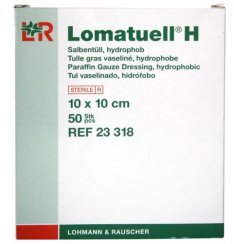Lomatuell H 10 x 10 cm / 50 ks mastný tyl