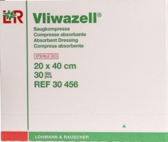 VLIWAZELL– sterilní komprese 20x40 cm 30 ks