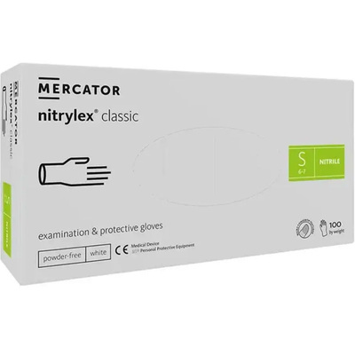 NITRYLEX Classic White - nitrilové rukavice 100 ks