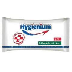 Antibakteriální vlhčené ubrousky Hygienium 15 ks
