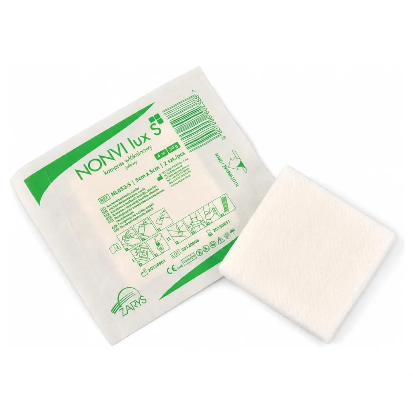 ZARYS NONVI lux S - sterilní komprese z netkaného textilu 5 x 5 cm 