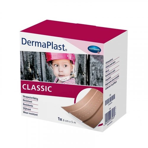 DermaPlast Classic - nedělená náplast 6 cm x 5 m