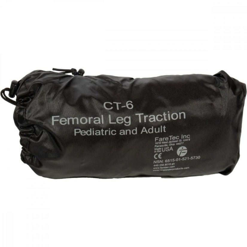 Extenzní dlaha CT-6 (uhlíková konstrukce) - Typ produktu: Taktická (černá s černými popruhy)