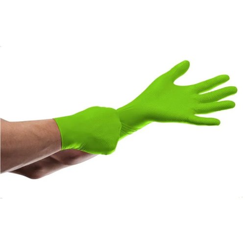 MERCATOR GoGrip Green - nitrilové zesílené rukavice